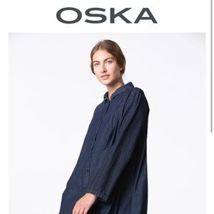 OSKA Denim Dress in 416 Wash / Pure Cotton Denim